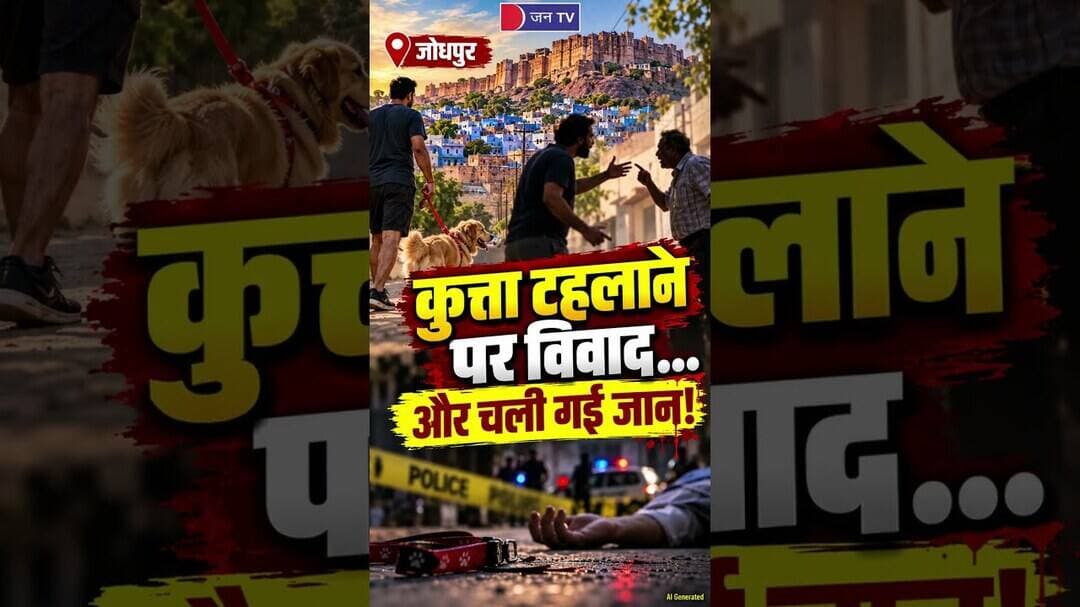 कुत्ता यहां क्यों घुमाया?'..और बरसा दीं लाठियां! Jodhpur में रूह कंपा देने वाली वारदात #Crime #Reels