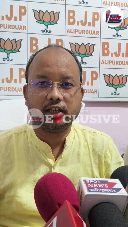 সাংবাদিক বৈঠকে আলিপুরদুয়ার জেলা Bjp সভাপতি মিঠু দাস। Mithu Das Suvendu Adhikari #highlightseveryone