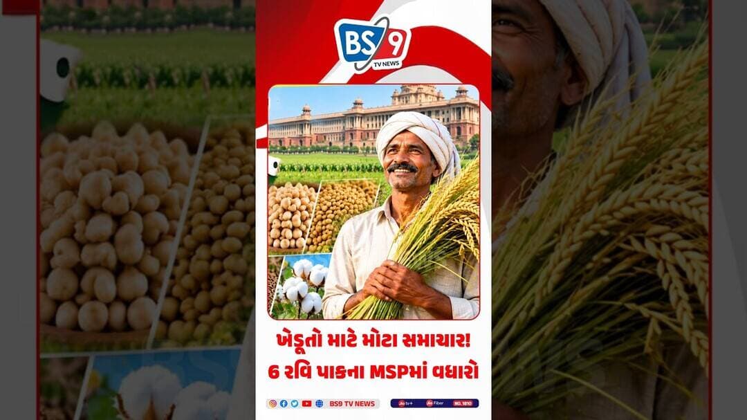 ગુજરાત સહિત દેશભરના ખેડૂતોને ફાયદો, કેન્દ્ર સરકારે ઘઉં સાથે 6 રવિ પાકોની MSPમાં કર્યો વધારો
