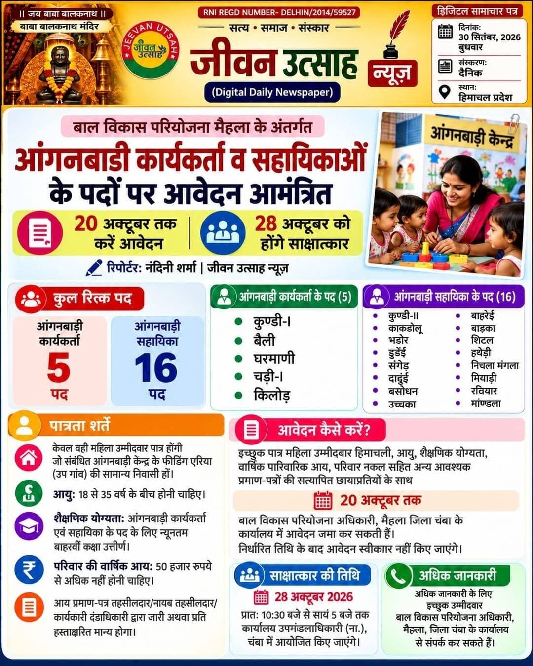 पूरी खबर पढ़ने के लिए जीवन उत्साह न्यूज़ ऐप डाउनलोड करें।
For Android (Play Store): https://play.google.com/store/apps/details?id=com.jeevanutsahnews.app
For iOS (App Store): https://apps.apple.com/in/app/jeevan-utsah/id6771681265