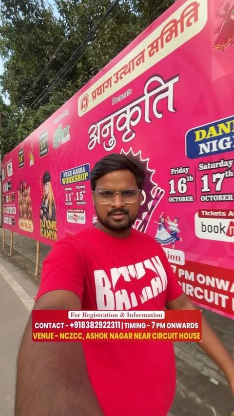 Anukriti Dandiya Utsav – Season 8
Get ready for 4 nights of Garba, Dandiya & live entertainment!
📅 16th–19th October 2026
📍 NCZCC, Ashok Nagar, Prayagraj
⏰ 7 PM onwards
🎶 Live Bands • DJ • Food Stalls • Camel Ride • Selfie Corners
🎟️ Grab your tickets now!
📞 +91 8382922311
#AnukritiDandiya #DandiyaUtsav #PrayagrajEvents #dandiyanights #prayagraj