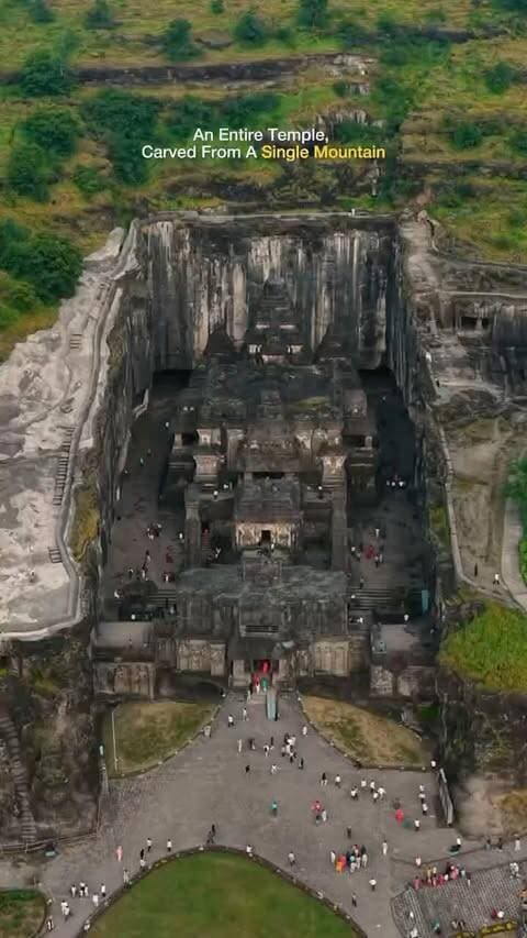 Kailasa Temple, Ellora — an entire temple carved from a single rock. 🖤
Cave 16 at Ellora is the Kailasa Temple, dedicated to Lord Shiva and created in the 8th century. Instead of building upward, its makers carved downward into the rock, revealing an extraordinary temple complex from the mountain itself.
The closer you look, the harder it is to comprehend the scale of what was achieved centuries ago. Intricate pillars, sculptures, courtyards and an entire temple emerging from solid rock.
Some places are beautiful. Some make you wonder how they were even possible
📍Kailasa Temple, Ellora Caves, Maharashtra 🇮🇳
Save & Share ✅
Follow @aheshan.raja_ for more such content!!
No repost pls ❌
Story reshares are appreciat
#elloracaves #kailasatemple #Maharashtra #IncredibleIndia #indianheritage