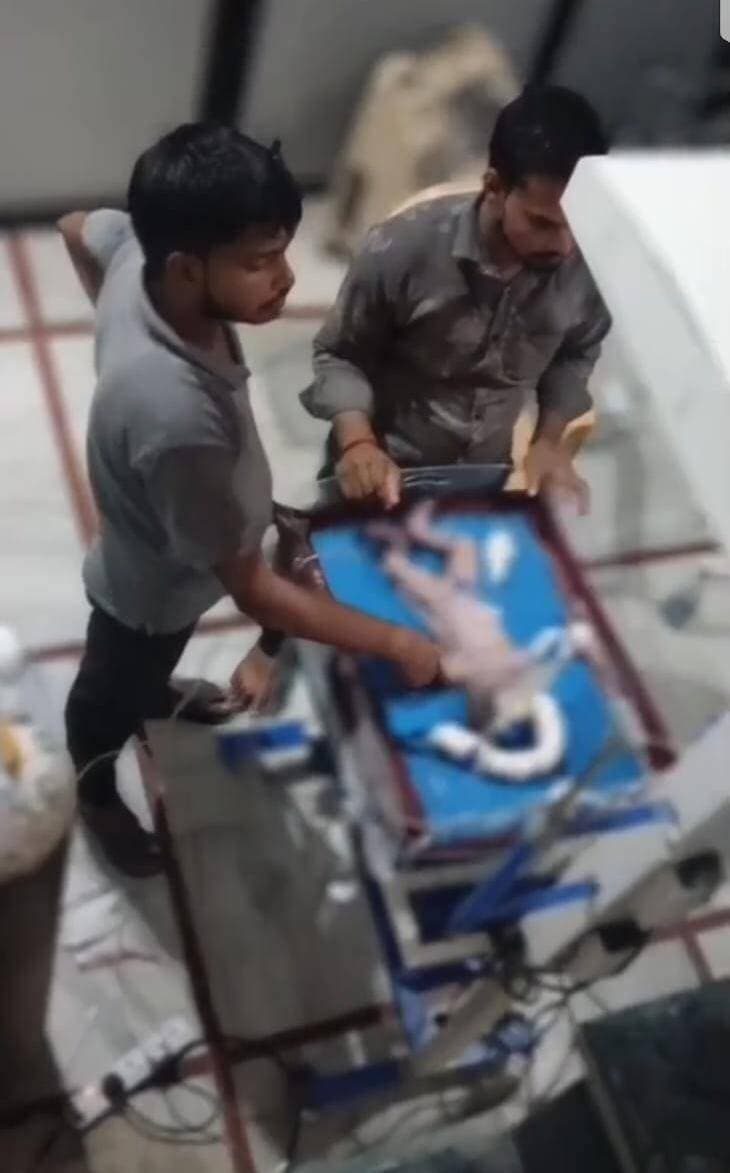 *नर्सिंग होम में झोलाछाप डॉक्टर बने युवकों का नवजात का ईलाज करते वीडीयो वायरल*
*परसदेपुर रोड के सलोन बाईपास पर संचालित गीता नर्सिंग होम के अवैध होने का ग्रामीणों ने लगाया आरोप*
रायबरेली। नौसिखिया युवकों द्वारा नवजात का ईलाज करते वीडियो सोशल मीडिया पर वायरल होते ही स्वास्थ्य विभाग में हड़कंप मचा हुआ है। वायरल वीडियो परसदेपुर रोड स्थित सलोन बाईपास का बताया जा रहा है। वीडियो प्रसारित होने से पहले ग्रामीणों ने सीएमओ सहित उच्चाधिकारियों को लिखित शिकायतीपत्र भी सौंपा था। ग्रामीणों ने शिकायती पत्र में आरोप लगाया कि कस्बे में संचालित गीता नर्सिंग होम नाम के नाम लाइसेंस नहीं है। जिसमें बेहतर ईलाज मुहैया कराने के बहाने मरीजों को बरगला कर ईलाज के लिए इस अवैध अस्पताल में लाया जाता है और झोलाछाप नौसिखिया डाक्टर बिना किसी डिग्री के मरीजों का इलाज व कम उम्र के युवक मरीजों के जीवन के साथ खिलवाड़ कर रहे हैं। धोखे से अस्पताल में आने के बाद यदि कोई मरीज बिना इलाज करवाए कहीं वैध अस्पताल में जाना भी चाहता है तो डरा धमका कर मोटी रकम वसूल लेते हैं। अब तक में कई मर्तवा गलत इलाज से मरीजों कि हालत बिगड़ी है। और स्थानीय प्रशासन से शिकायत भी किया किन्तु कोई कार्यवाही अमल में नहीं लाई गई। चूंकि अवैध अस्पताल संचालक रीतेश नाम का युवक सलोन सीएचसी के डाक्टरों के साथ उठना बैठना रहता है। जिस कारण कार्यवाही के बजाए संरक्षण दिया जाता है। गीता नर्सिंग होम के नाम से संचालित इस अवैध अस्पताल में बिना डिग्री के झोलाछाप नवयुवक छोटे से लेकर बड़े आपरेशन तक करते हैं। उक्त अवैध अस्पताल में मानक के विपरीत बिल्डिंग में संचालित है। जिसमें छोटे बच्चों को भर्ती करने के लिए एन आई सीयू भी लगा रखे हैं साथ ही अवैध नर्सिंग होम के अंदर ही बिना लाइसेंस के मेडिकल स्टोर भी संचालित है। ऐसे ही नर्सिंग होम के अनेको मानक पूरे न होने का आरोप लगाते हुए गीता नर्सिंग होम कि जनपद स्तरीय टीम के साथ जांचोपरांत कार्यवाही किए जाने कि मांग कि है।