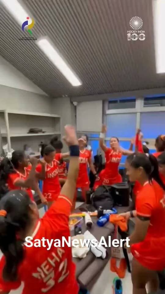 44 Years. One Historic Triumph. Pure GOLD!
The wait is over! India’s women hockey stars celebrate a historic Asian Games GOLD, turning the field into a celebration of pride, passion and glory!
Champions today. History-makers forever!
#AsianGames2026 #IndianHockey #GoldenGlory #TeamIndia #WomenInBlue #India #Hockey