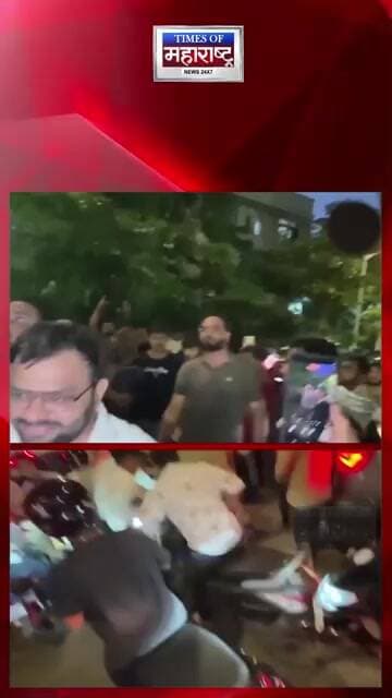 CJP आंदोलनादरम्यान विरोधी आंदोलकाला ताब्यात घेतले; ‘मुंबई पोलीस जिंदाबाद’च्या घोषणा