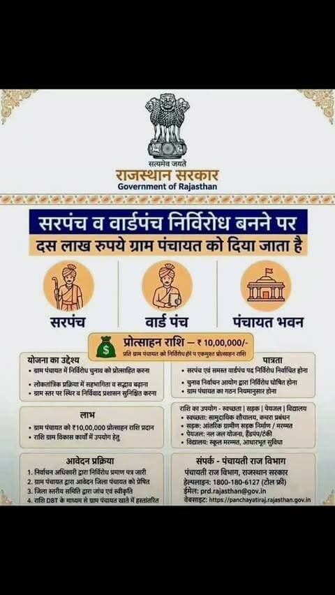 सरपंच और सभी वार्ड पंच निर्विरोध चुने तो ग्राम पंचायत को ₹10 लाख! वायरल पोस्टर की सच्चाई क्या है? जानिए पूरा मामला