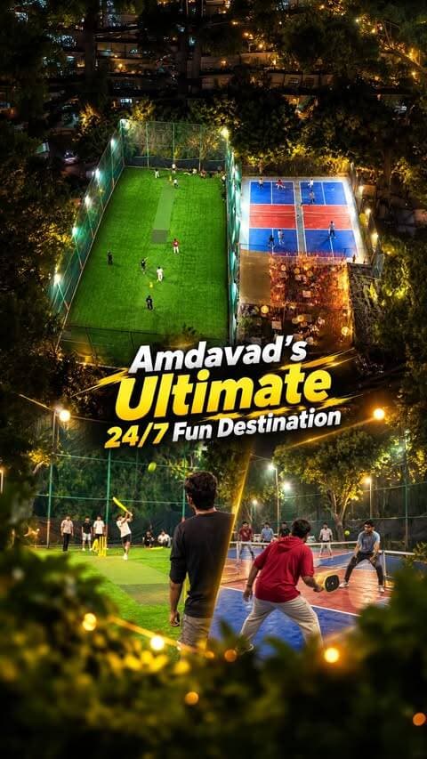 Bored of visiting the same old places? Here’s a new spot to play, eat and party in Amdavad! 🏏🎉
Gully Box Cricket & Cafe brings Box Cricket, Pickleball, Cafe, Tournaments, Birthday Celebrations, Kitty Parties, Corporate Events and DJ Nights — all in one place. And the best part? It’s open 24 hours! 🔥
📍 Mumatpura, Karnavati Club Road, Amdavad
Gather your gang and get ready to play, eat and have unlimited fun!
(Gully Box Cricket, Pickleball, 24 Hour Cafe, Entertainment, Amdavad)
#GullyBoxCricket #Amdavad #BoxCricket #Pickleball #AmdavadCafe