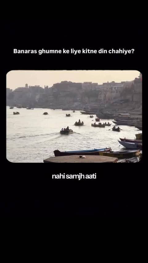 Banaras aake lagta hai ki zara ruk bhi lo… saans lo… jee lo
Log poochte hain, “Sirf 3 din kaafi hain kya?”
Par jo log yahan 30 saal se hain, woh bhi is sheher ke har mod aur gali ko nahi dekh paaye.
#banaras #kashi #banarasdiaries