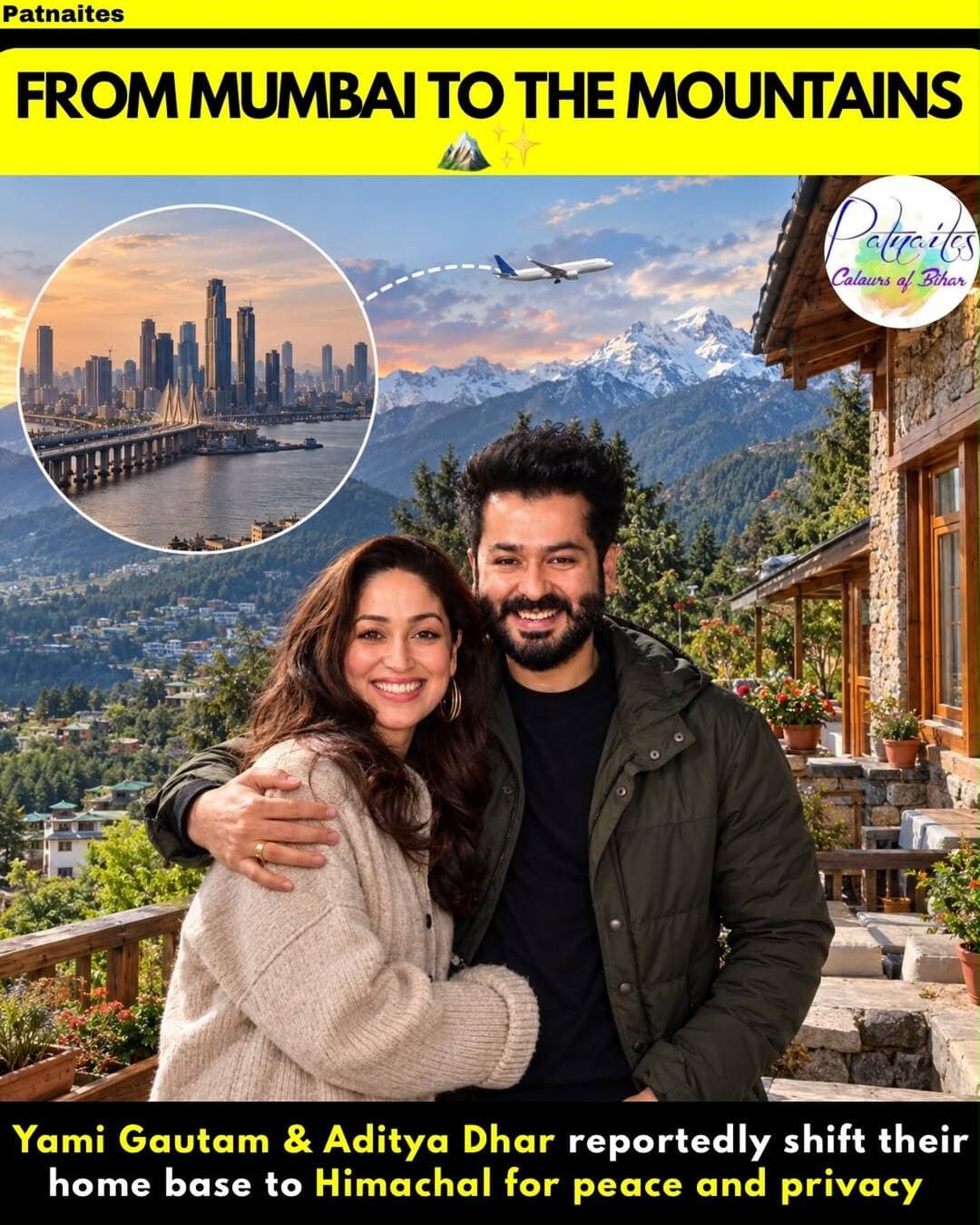 Mumbai hustle? Nah, they chose mountain peace. ЁЯПФя╕ПЁЯШ│тЭдя╕ПтЬи
Yami Gautam & Aditya Dhar are reportedly shifting their home base from Mumbai to Himachal Pradesh, choosing a quieter and more private lifestyle. ЁЯМ▓ЁЯПб
HonestlyтАж city chaos тЖТ Himalayan views is a pretty solid upgrade. ЁЯШнЁЯФе
Would you choose Mumbai life or Himachal life? ЁЯСАЁЯСЗ
<nis:link nis:type=tag nis:id=yamigautam nis:value=YamiGautam nis:enabled=true nis:link/> <nis:link nis:type=tag nis:id=adityadhar nis:value=AdityaDhar nis:enabled=true nis:link/> <nis:link nis:type=tag nis:id=himachalpradesh nis:value=HimachalPradesh nis:enabled=true nis:link/> <nis:link nis:type=tag nis:id=bollywoodnews nis:value=BollywoodNews nis:enabled=true nis:link/> <nis:link nis:type=tag nis:id=bollywood nis:value=Bollywood nis:enabled=true nis:link/> CelebrityNews Mumbai Himachal ViralNews Trending GenZIndia Patnaites InstagramIndia