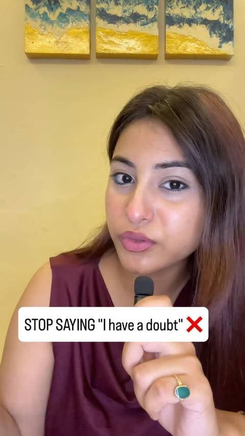 Stop saying "I have a doubt" ❌
Native English speakers say:
1. I have a question
2. I have a query
3. I'm a bit confused about this
Comment "DOUBT" and I'll send you 10
Office English sentences PDF.
Follow @englishwithsanyogita for daily use
English.
#spokenenglish #englishspeaking #learnenglish #fyp #foryoupage