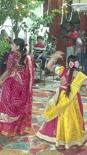 खेत वाली माता पर कन्याओ द्वारा गरबे का लाइव