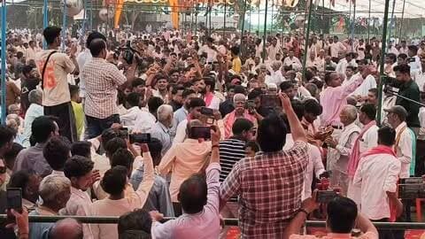 जब पीडीए पंचायत में पहुंचे बदायूं के लोकप्रिय सांसद आदरणीय बड़े भाई Aditya Yadav जी