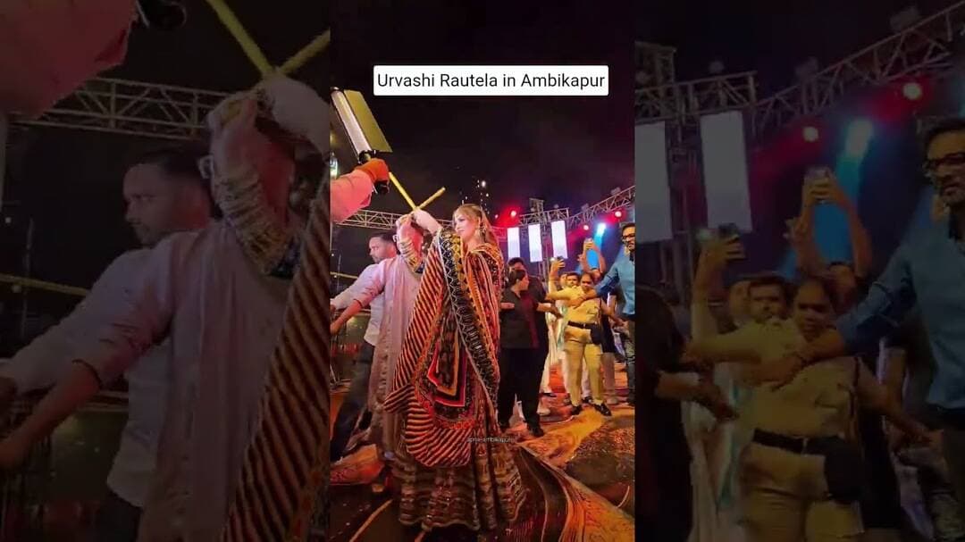 Urvashi Rautela in Ambikapur ! #viral #news #trending