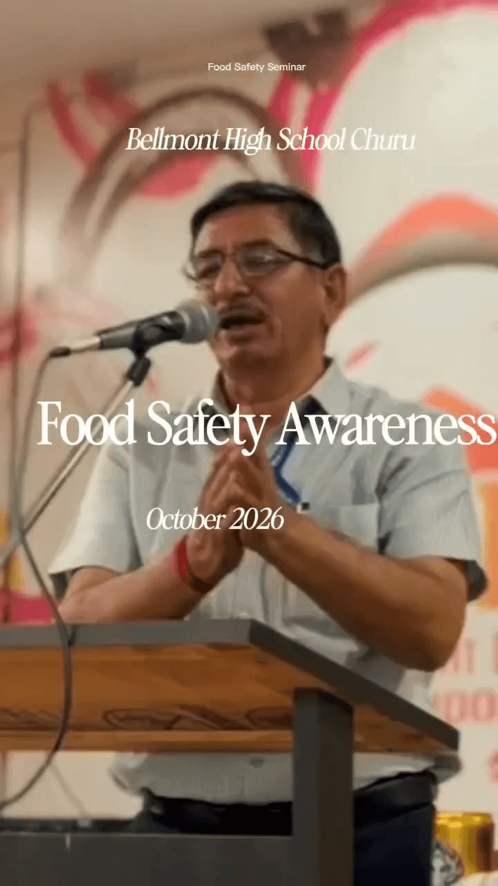 Food Safety & Healthy Lifestyle Awareness Seminar | Bellmont High School, Churu | Eat Right India