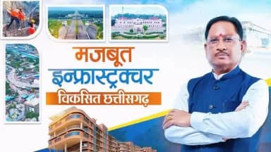 आधुनिक इन्फ्रास्ट्रक्चर का विकास, विकसित छत्तीसगढ़ का निर्माण।
डबल इंजन सरकार के नेतृत्व में रेल, सड़क, हवाई संपर्क और आधुनिक शहरी विकास के क्षेत्र में अभूतपूर्व कार्य हो रहे हैं। नई रेल परियोजनाएं, राष्ट्रीय राजमार्ग, एक्सप्रेसवे, ग्रामीण सड़कें और विस्तारित हवाई सेवाएं प्रदेश को विकास की नई गति दे रही हैं।
मजबूत इंफ्रास्ट्रक्चर के साथ हमारा छत्तीसगढ़ समृद्ध और आत्मनिर्भर भविष्य की ओर अग्रसर है।
#12YearsOfNayaBharatNirman