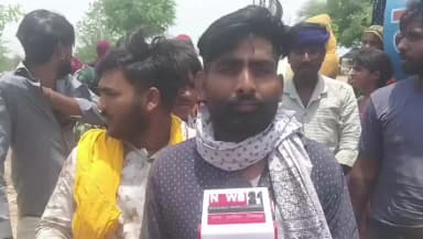 झाली जी का बराना कालबेलिया बस्ती में पानी की कड़ी समस्या को लेकर