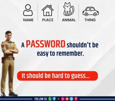 Strong Password, Strong Protection. Kamzor Password, Bada Risk.
.
.
#CyberAwareness #StrongPassword #StayCyberSafe #Dial1930