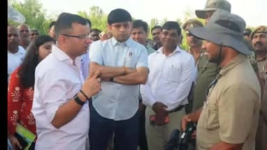 मुरादाबाद: जिलाधिकारी एवं वरिष्ठ पुलिस अधीक्षक, मुरादाबाद ने ग्राम लालापुर पीपलसाना में तेंदुए के हमले की घटना के दृष्टिगत की बैठक