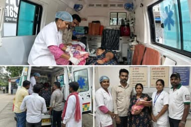 छुईखदान: 108 एंबुलेंस में हुआ सुरक्षित प्रसव, जच्चा-बच्चा दोनों स्वस्थ