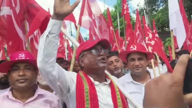 ধর্মনগর: ধর্মনগরে সিপিআইএমের জেল ভরো আন্দোলন ১০ দফা দাবিতে সরব বাম নেতৃত্ব