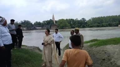 महावन: पहाड़ों में बारिश से यमुना का जलस्तर बढ़ा, महावन क्षेत्र के निचले इलाकों में प्रशासन अलर्ट