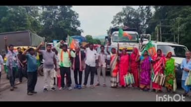 गोपीकांदर: गोपीकांदर में छात्रों पर लाठीचार्ज के विरोध में झारखंड बंद का मिला-जुला असर