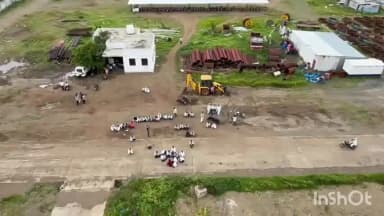 भूम: ऊस बिले थकित असल्यामुळे बाणगंगा कारखान्यासमोर शेतकऱ्यांचे आंदोलन