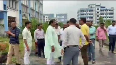 তমলুক: নিমতৌড়িস্থিত পূর্ব মেদিনীপুর জেলা পরিষদ চত্বর সৌন্দর্য রূপায়নের লক্ষ্যে পরিদর্শন করেন সভাধিপতি বামদেব গুছাইত