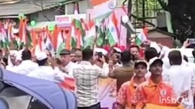 खेड: खेड मध्ये भाजपाची भव्य तिरंगा रॅली .