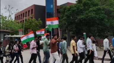 પોરબંદર શહેર: પોરબંદર ખાતે તિરંગા યાત્રા તથા વંદે માતરમ્ સમૂહગાન કાર્યક્રમ યોજાયો