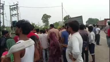 घाटमपुर: तेज रफ्तार डंपर की टक्कर से महिला की मौत, चालक फरार