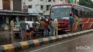 નવસારી: કાલિયાવાડી પાસે st બસ અને કાર ને નડ્યો અકસ્માત