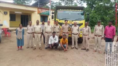 बिछुआ: अवैध रेत परिवहन पर वन विभाग की बड़ी कार्रवाई, आयशर डंपर जब्त