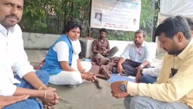 पातुर: पातुर गटविकास अधिकारी यांच्या मध्यस्थीनंतर भाग्यश्री गवई आणि स्वप्निल गवई यांच आमरण उपोषण तूर्तास स्थगित