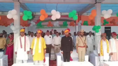 डीग: डीग में गरिमापूर्ण वातावरण में मनाया गया 80वां स्वतंत्रता दिवस, राज्य मंत्री जवाहर सिंह बेढ़म ने किया ध्वजारोहण