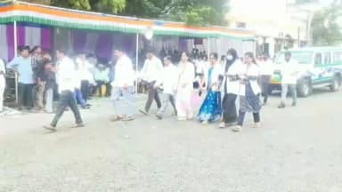 అసిఫాబాద్: ఆసిఫాబాద్ పరేడ్ గ్రౌండ్ లో ప్రభుత్వ శాఖల ప్రదర్శనలు
