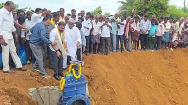 జగ్గంపేట: మామిడాడలో జ్యోతుల పాపారావు నీటిపారుదల పథకం ప్రారంభం