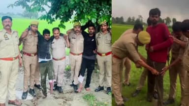 भरथना: बकेवर के गौतमपुरा नहर पुल पर मुठभेड़ में 3 बदमाश गिरफ्तार, चोरी का सरिया और ई-रिक्शा बरामद
