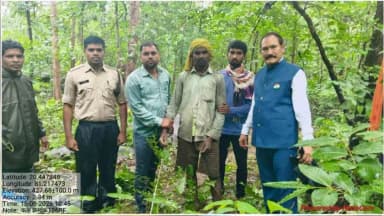 बालोद: बालोद में जाल के साथ शिकारी गिरफ्तार, गुलेल और मिट्टी की गोलियां बरामद