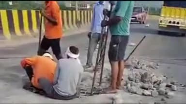 नारनौल: निजामपुर ओवरब्रिज 6 साल में 7 बार टूटा, अब इसे फिर से बनाने की तैयारी