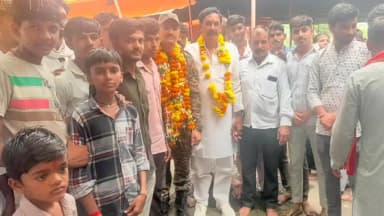 खुजनेर: अग्निवीर ट्रेनिंग पूरी कर लौटे सैनिक का रामपुरिया गांव में हुआ भव्य स्वागत