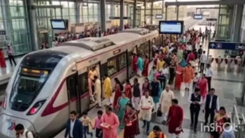 यमुना विहार: रक्षाबंधन पर नमो भारत में यात्रियों का रिकॉर्ड, एक दिन में 1.55 लाख ने किया सफर