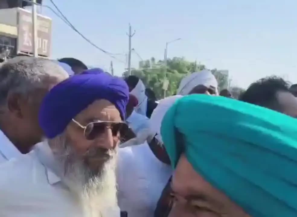 थानेसर: शाहाबाद में धान बिक्री को लेकर किसान नेता सड़कों पर, हिरासत में लिए गए