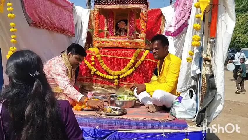 रायसेन: डोल ग्यारस पर श्री बालाजी धाम तहसील प्रांगण मंदिर रायसेन से निकली विमान शोभायात्रा