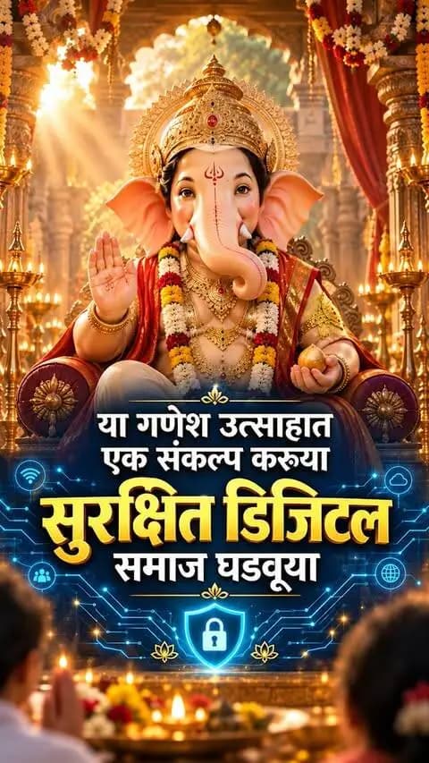 या गणेश उत्साहात एक संकल्प करूया सुरक्षित डिजिटल समाज घडवूया .
#गणेश_उत्सव_2026
#buldhanapolice
#buldhanadistrict
#cyberawareness