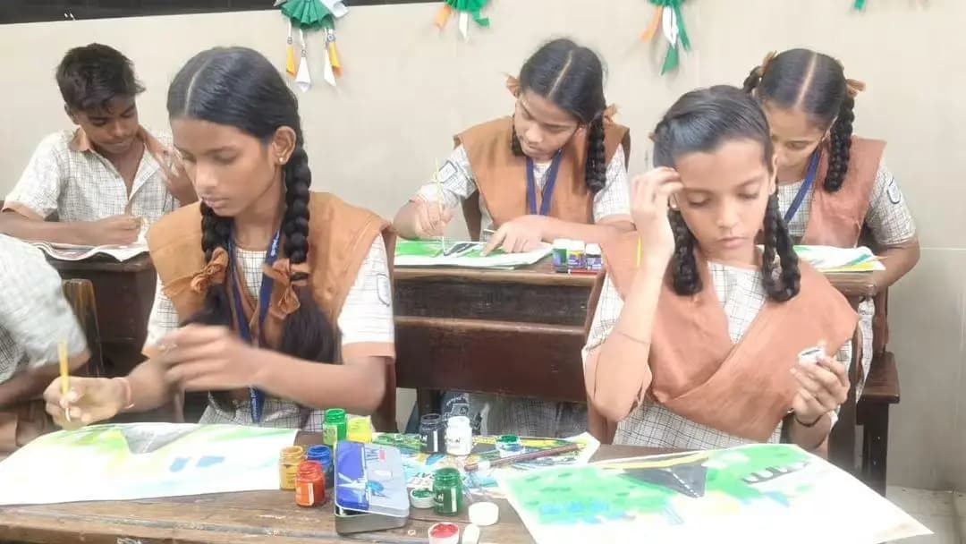 अंधेरी: मुंबईत १,२७,५६९ विद्यार्थ्यांनी भाग घेतला ‘सेवा संकल्प’ चित्रकला स्पर्धेत