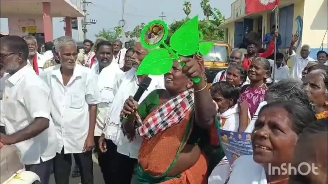 மதுராந்தகம்: தவெக வேட்பாளர் மரகதம் குமரவேலை விமர்சித்த மூதாட்டி - வைரல் வீடியோ