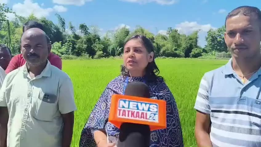সাব্রুম: সাব্রুম ব্রজেন্দ্র নগরে কৃষি জমি এবং একটি ফার্ম পরিদর্শন করেন এক প্রতিনিধি দল