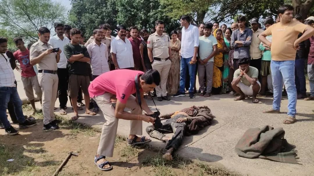 सरई: सरई में सड़क किनारे मिला व्यक्ति का शव, पुलिस और FSL ने शुरू की जांच