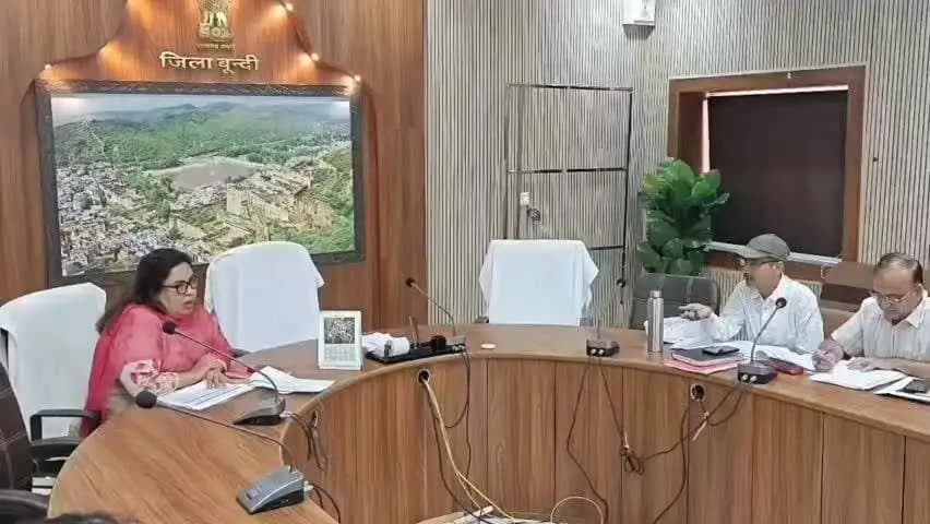 बूंदी: जिला जल जीवन मिशन की बैठक में हर घर नल कनेक्शन बढ़ाने के दिए गए निर्देश